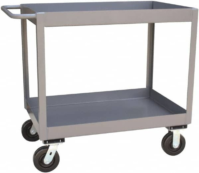 Jamco NT130-P6 Standard Utility Cart: 36" OAH, Steel, Gray