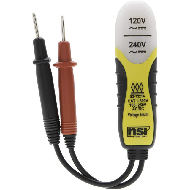 NSI Industries TES-2 Circuit Continuity & Voltage Testers; Minimum Voltage: 120V ; Maximum Voltage: 240V ; Audible Alert: No