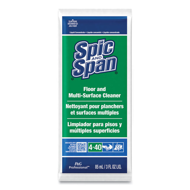 PROCTER & GAMBLE Spic and Span® 02011 Liquid Floor Cleaner, 3 oz Packet, 45/Carton