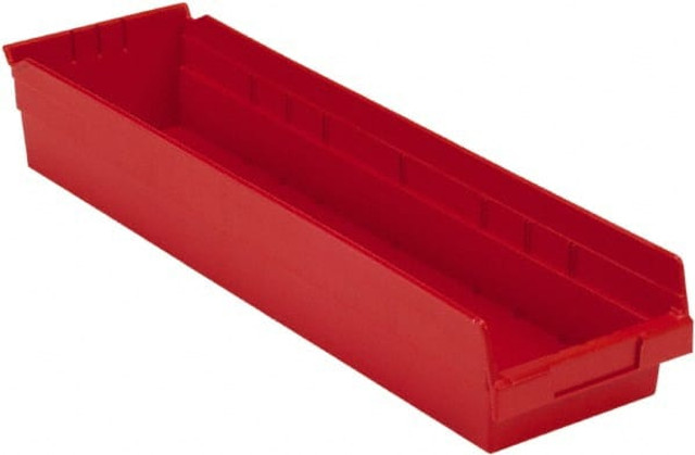 LEWISBins+ SB246-4SE RED Plastic Hopper Shelf Bin: Red