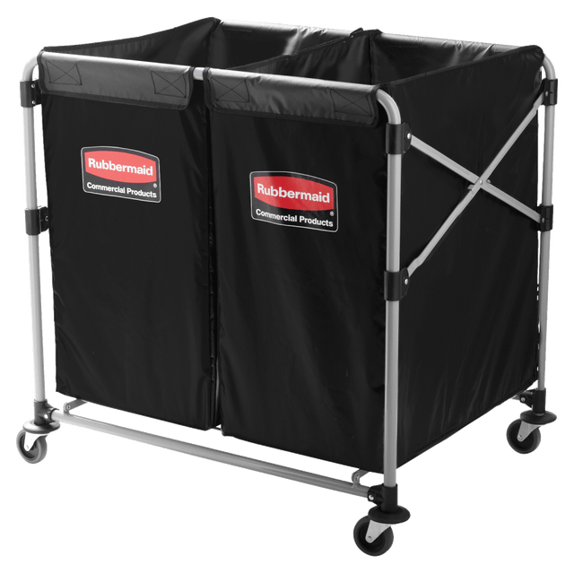 RUBBERMAID 1881781 Collapsible X-Cart, 4 Bushel, 34 5/8inH x 24 1/8inW x 35 3/4inD, Black RUBBERMAID 1881781 Collapsible X-Cart, 4 Bushel, 34 5/8inH x 24 1/8inW x 35 3/4inD, Black
