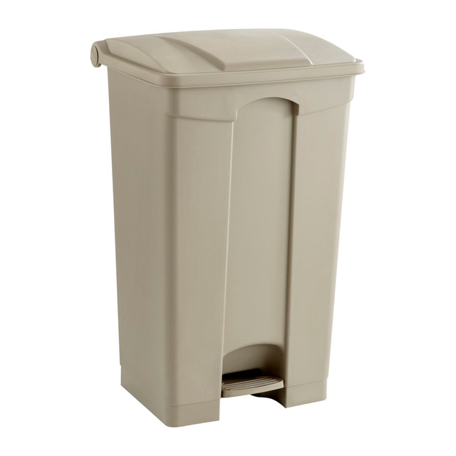 SAFCO PRODUCTS CO 9923TN Safco Plastic Step-On Receptacle, 23 Gallon, Tan SAFCO PRODUCTS CO 9923TN Safco Plastic Step-On Receptacle, 23 Gallon, Tan