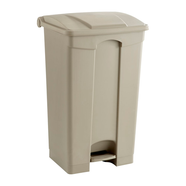 SAFCO PRODUCTS CO Safco 9923TN  Plastic Step-On Receptacle, 23 Gallon, Tan
