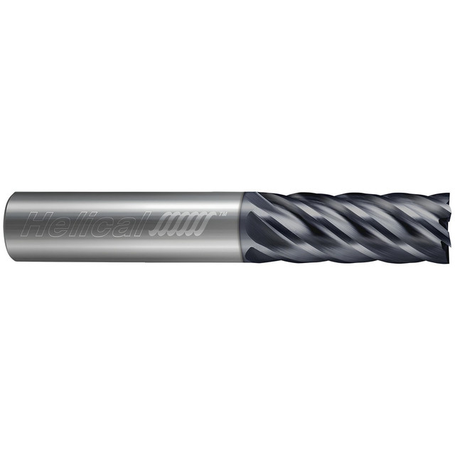 Helical Solutions 48491 Corner Radius End Mill: 5/8" Dia, 3/4" LOC, 0.03" Radius, 3 Flutes, Solid Carbide