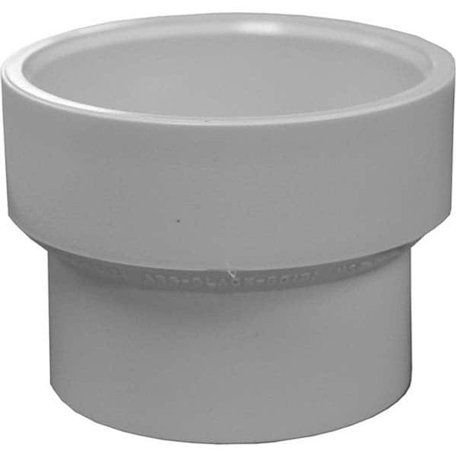 Jones Stephens PFC143 Plastic Pipe Fittings; Fitting Type: Reducer ; Fitting Size: 4 x 3 in ; Material: PVC ; Fitting Shape: Tee ; End Connection: Hub x Hub ; Color: White