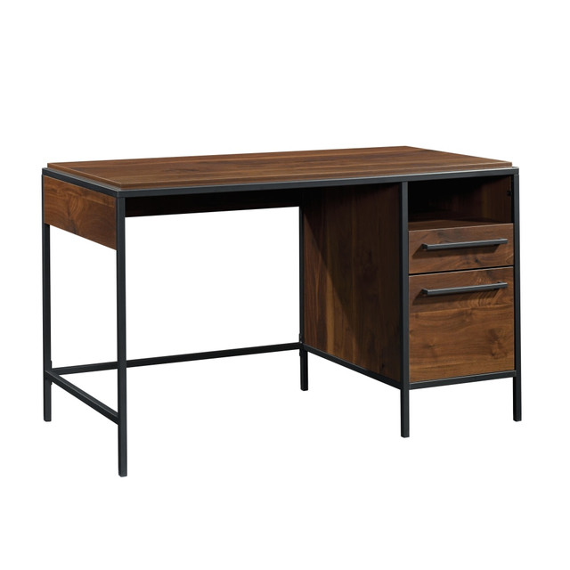 SAUDER WOODWORKING CO. Sauder 429549  Nova Loft 49inW Single Pedestal Computer Desk, Grand Walnut