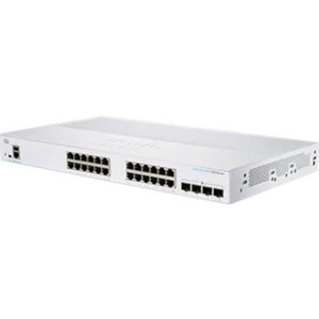 CISCO CBS350-24T-4X-NA  350 CBS350-24T-4X Ethernet Switch - 24 Ports - Manageable - 2 Layer Supported - Modular - 27.25 W Power Consumption - Optical Fiber, Twisted Pair - Rack-mountable - Lifetime Limited Warranty