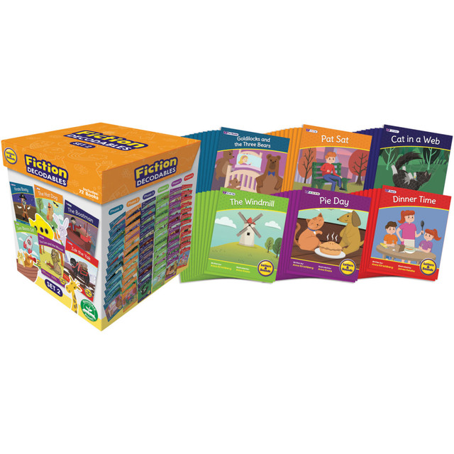JUNIOR LEARNING, INC. JRLBB111 Beanstalk Books Letters & Sounds Fiction Decodables Boxed Set, Set 2 JUNIOR LEARNING, INC. JRLBB111 Beanstalk Books Letters & Sounds Fiction Decodables Boxed Set, Set 2