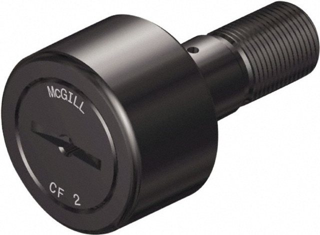 McGill 2400110000 Plain Cam Follower: 4" Roller Dia, 2.25" Roller Width, 1.5" Stud Dia, 3-1/2" Stud Length