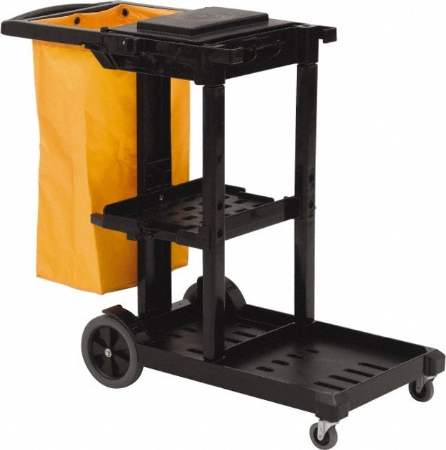 O-Cedar 96980 100 Qt Plastic Janitor Cart