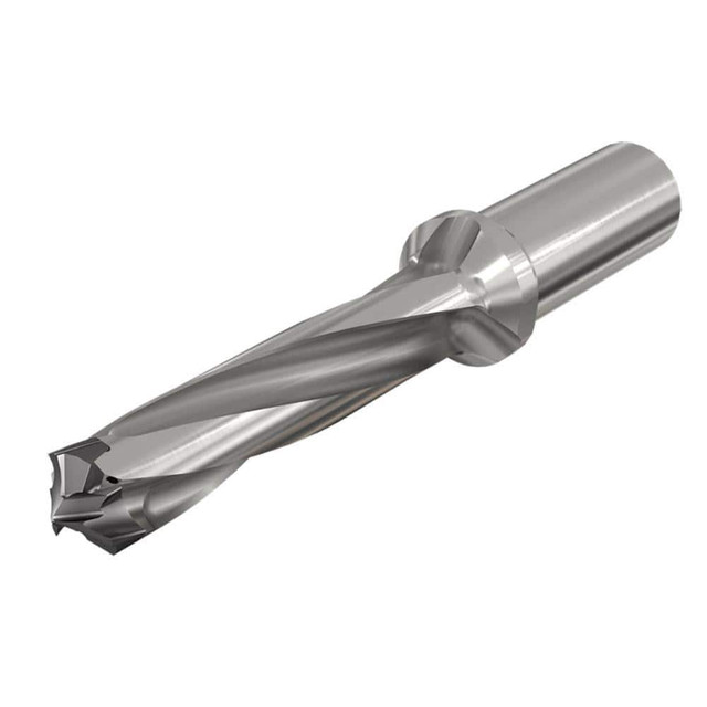 Iscar 3364222 Replaceable-Tip Drill: 0.472 to 0.488" Dia, 2.471" Max Depth, 5/8" Straight-Cylindrical Shank