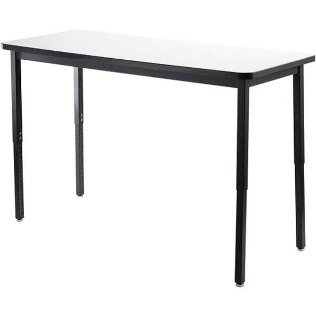 National Public Seating WBUT3072SAH Utility Table: Black & White Table Top, 72" OAL, 30" OAW