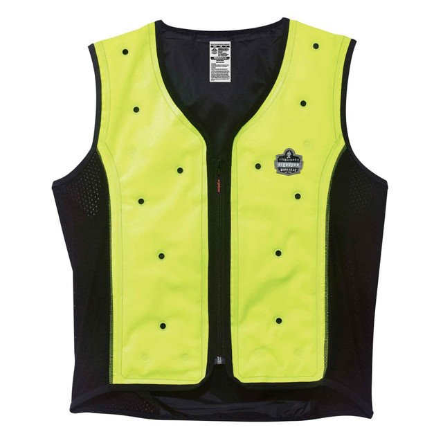 ERGODYNE CORPORATION 12674 Ergodyne Chill-Its Evaporative Cooling Vest, Premium, Large, Lime, 6685 ERGODYNE CORPORATION 12674 Ergodyne Chill-Its Evaporative Cooling Vest, Premium, Large, Lime, 6685