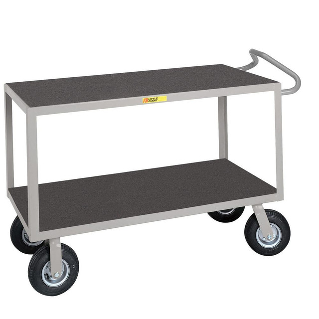 Little Giant. ENGF-2436-9PM Shelf Utility Cart: 42" OAL, 24" OAW, 38" OAH, Steel, Gray