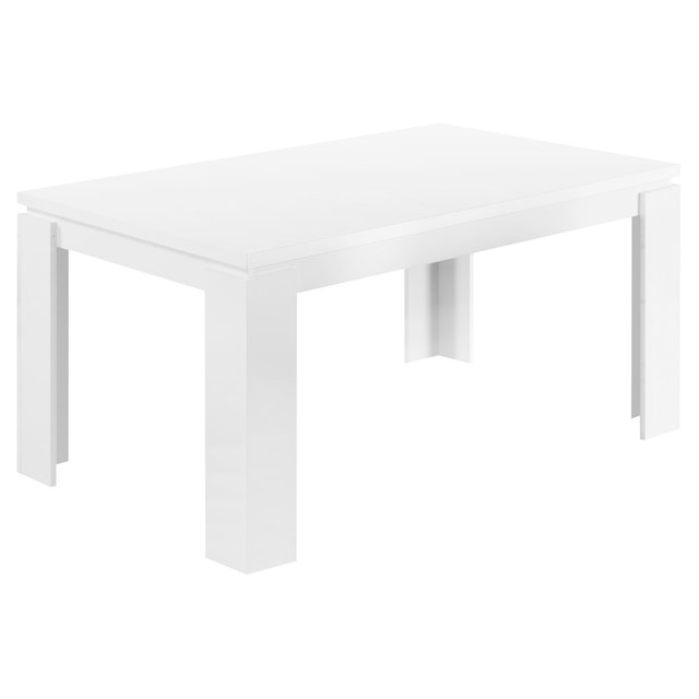 MONARCH PRODUCTS I 1056 Monarch Specialties Ellie Dining Table, 30-1/2inH x 59inW x 35-1/2inD, White MONARCH PRODUCTS I 1056 Monarch Specialties Ellie Dining Table, 30-1/2inH x 59inW x 35-1/2inD, White