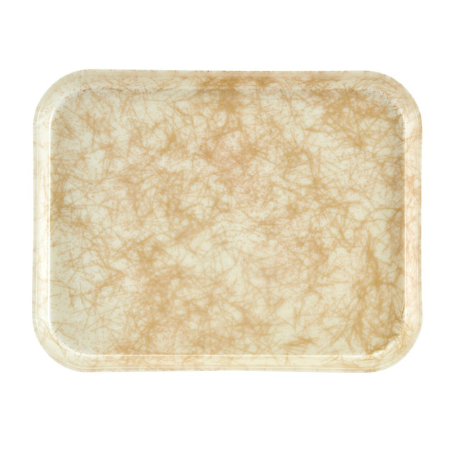 CAMBRO MFG. CO. 1418526 Cambro Camtray Rectangular Serving Trays, 14in x 18in, Antique Gold, Pack Of 12 Trays