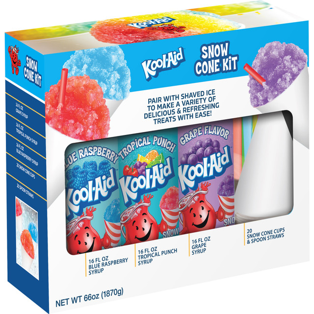 NOSTALGIA PRODUCTS GROUP LLC Nostalgia KASCK3  Kool-Aid Snow Cone Syrup Party Kit