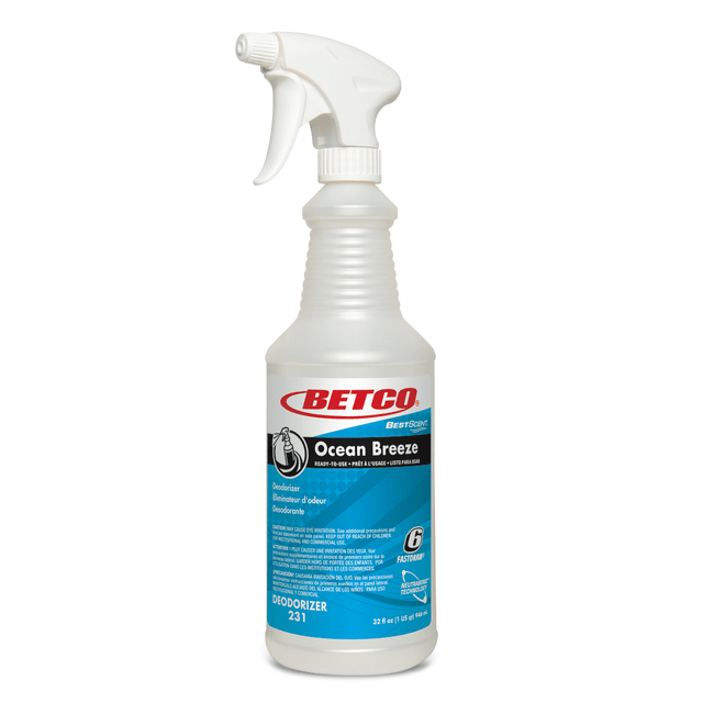 BETCO CORPORATION 2313200 Betco Best Scent Ocean Breeze Spray Bottles, 32 Oz., Pearlized, Case Of 12 BETCO CORPORATION 2313200 Betco Best Scent Ocean Breeze Spray Bottles, 32 Oz., Pearlized, Case Of 12