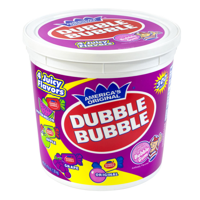 CONCORD CONFECTIONS Dubble Bubble 220-00223  Assorted Twist Tub, 300 Pieces