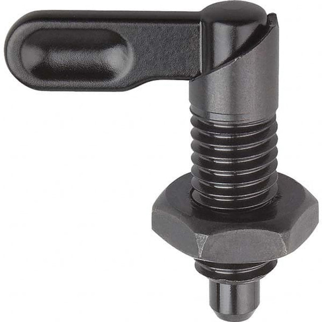 KIPP K0348.0708AN 5/8-18, 32mm Thread Length, Straight Cam Action Indexing Plunger