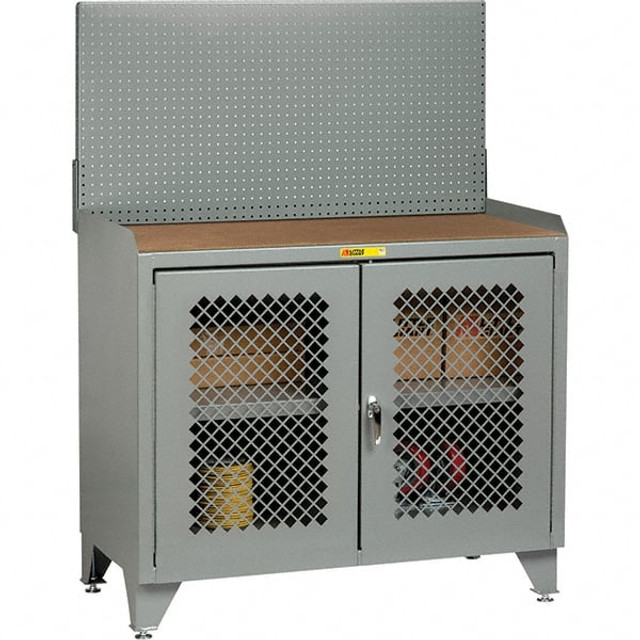 Little Giant. MHP3LL2D-2436PB Stationary Security Workstation: 36" Wide, 24" Deep, 43" High