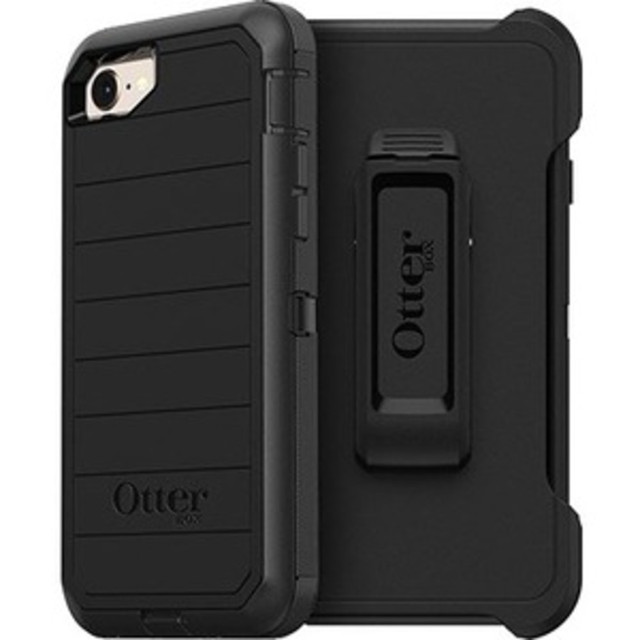 OTTER PRODUCTS LLC 77-81814 OtterBox Defender Series Pro Rugged Carrying Case Holster For Apple iPhone SE 2, iPhone SE 3, iPhone 8, iPhone 7 Smartphone, Black OTTER PRODUCTS LLC 77-81814 OtterBox Defender Series Pro Rugged Carrying Case Holster For Apple iPhone SE 2, iPhone SE 3, iPhone 8, iPhone 7 Smartphone, Black