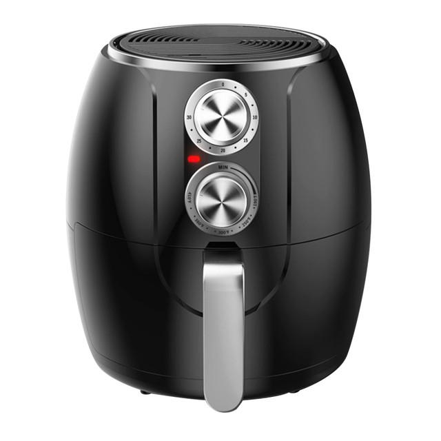 BRENTWOOD APPLIANCES, INC. 995115746M Brentwood 3.2 Qt Electric Air Fryer With Timer And Temp Control, Black/Silver BRENTWOOD APPLIANCES, INC. 995115746M Brentwood 3.2 Qt Electric Air Fryer With Timer And Temp Control, Black/Silver