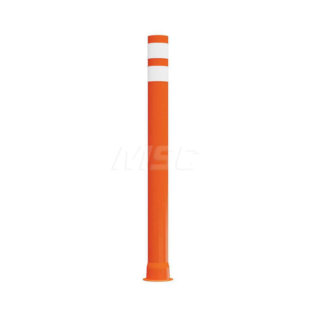 Plasticade 6842-O-3-EG-WW Traffic Barrels, Delineators & Posts; Reflective: Yes ; Base Needed: Yes ; Compliance: MASH Compliant; MUTCD Standards ; Collar Two Width (Inch): 3 ; Collar One Width (Inch): 3