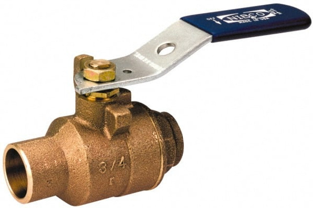 NIBCO NJ8300B Standard Manual Ball Valve: 1-1/4" Pipe, Standard Port