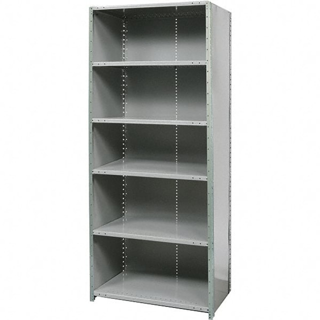 Hallowell F5721-12HG 6 Shelf, 400 Lb. Capacity, Free Standing Closed Shelving