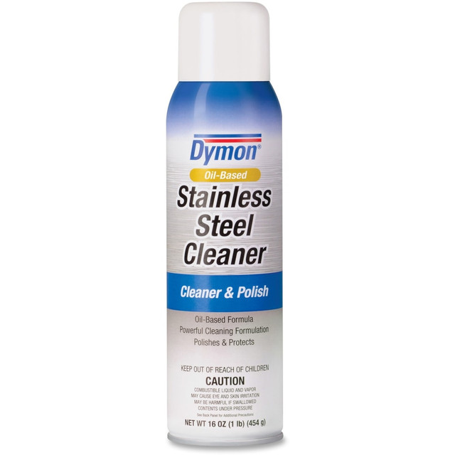 ITW DYMON 20920CT Dymon Oil-based Stainless Steel Cleaner - Aerosol - 16 fl oz (0.5 quart) - Neutral Scent - 12 / Carton - White ITW DYMON 20920CT Dymon Oil-based Stainless Steel Cleaner - Aerosol - 16 fl oz (0.5 quart) - Neutral Scent - 12 / Carton - White