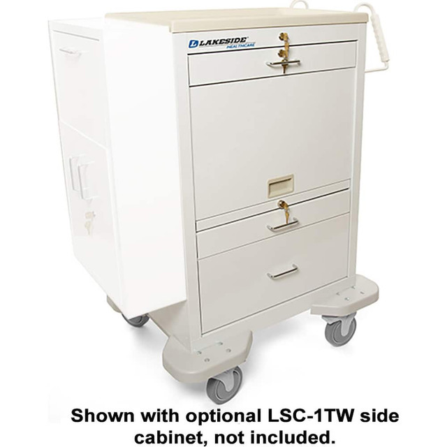 Lakeside C-330-MUS-TW Medical Utility Cart: Powder Coated Steel