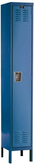 Hallowell U1228-1MB 1-Wide Locker: 12" Wide, 11" Deep, 78" High, Padlock