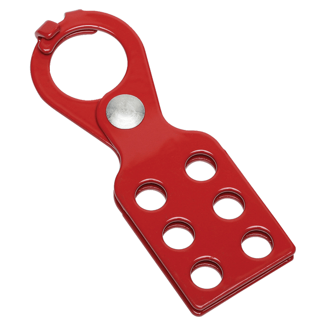 NATIONAL INDUSTRIES FOR THE BLIND 6502623 SKILCRAFT Steel Lockout/Tagout Hasp, 1 1/2in x 5in, Red