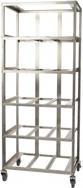 Marlin Steel Wire Products 368181-38 21-21/32" Wide x 28-1/2" Long x 12-1/4" High Storage Rack Cart