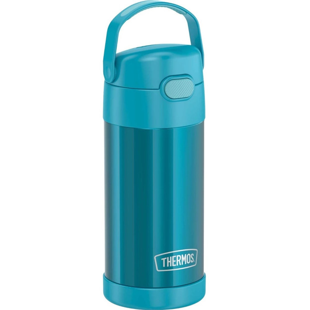 KING-SEELEY THERMOS/THERMOS Thermos F4100TL6  FUNtainer Water Bottle 12Oz - 12 fl oz - Teal - Stainless Steel, Silicone