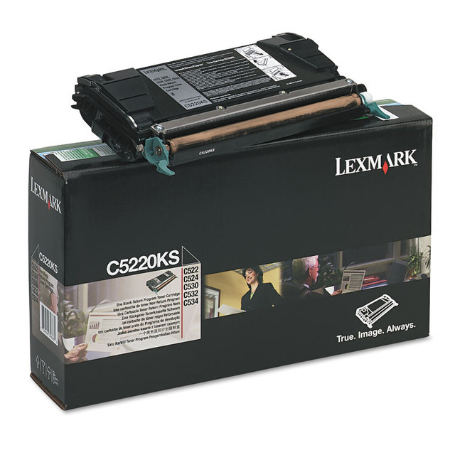 LEXMARK INT'L, INC. C5220KS C5220KS Return Program Toner, 4,000 Page-Yield, Black