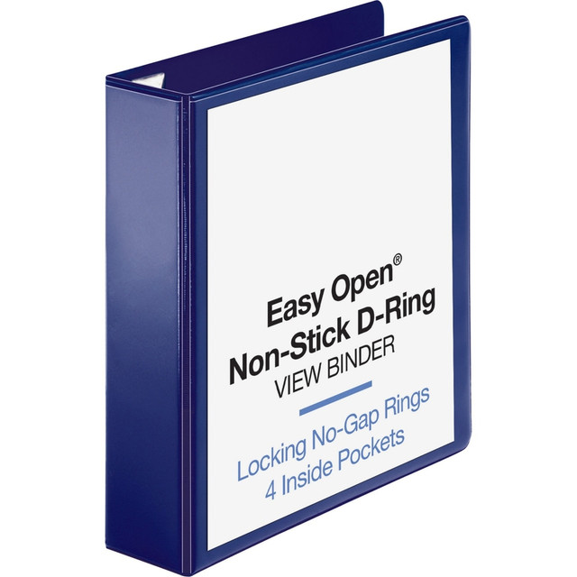 SP RICHARDS 26975 Sparco Easy-Open Nonstick View 3-Ring Binder, 2in D-Rings, Navy SP RICHARDS 26975 Sparco Easy-Open Nonstick View 3-Ring Binder, 2in D-Rings, Navy