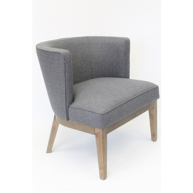 NORSTAR OFFICE PRODUCTS INC. B529DW-SG Boss Office Products Ava Accent Chair, Slate Gray/Driftwood NORSTAR OFFICE PRODUCTS INC. B529DW-SG Boss Office Products Ava Accent Chair, Slate Gray/Driftwood