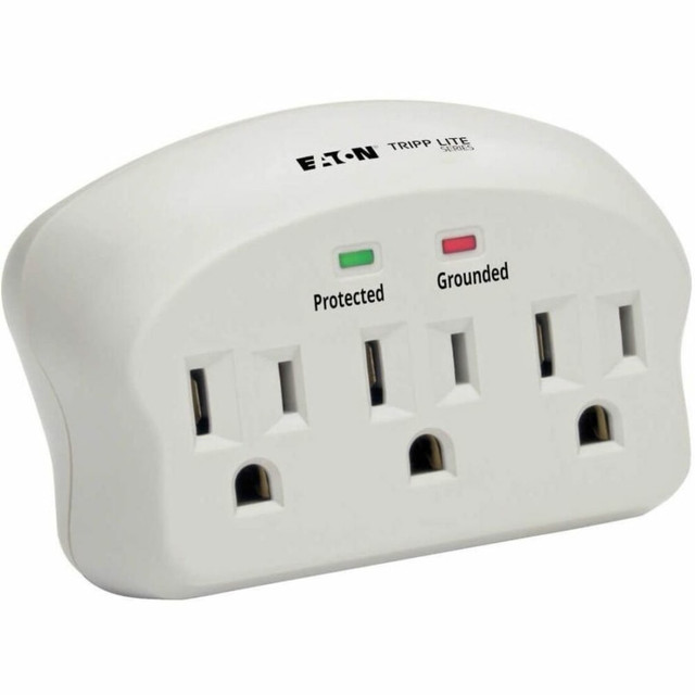 The SK3-0 surge suppressor offers reliable surge and line noise protection. The compact direct plug-in design allows for easy portability and features 3 outlets and 660 joules of surge energy absorption. Diagnostic LEDs alert you to potential wiring or protection faults before connected equipment is damaged.   Offers reliable surge and line noise protection,  The compact direct plug-in design allows for easy portability and features 3 outlets.  Provides 660 joules of surge energy absorption.  Diagnostic LEDs alert you to potential wiring or protection faults before connected equipment is damaged.  Helps save energy - designed to limit the energy used by other products, potentially helping you reduce your carbon footprint and save money.