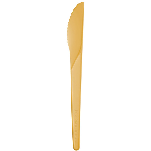 ECO-PRODUCTS, INC. EP-S011Y Eco-Products Plantware Knives, 6in, Yellow, Pack Of 1,000 Knives