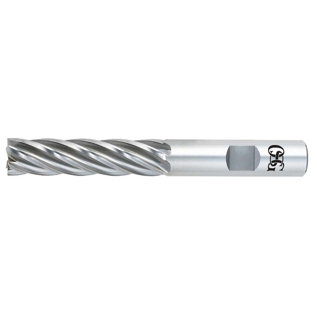 OSG 5460308 Square End Mill:  0.375" Shank Dia, 3.0625" OAL, 4 Flutes, Cobalt