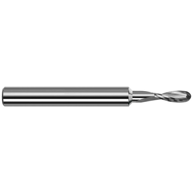 Harvey Tool 964608 Ball End Mill: 0.125" Dia, 0.375" LOC, 2 Flute, Solid Carbide