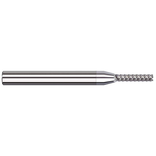 Harvey Tool 66762-C8 Square End Mill: 1/16'' Dia, 5/16'' LOC, 1/8'' Shank Dia, 2-1/2'' OAL, 5 Flutes, Solid Carbide