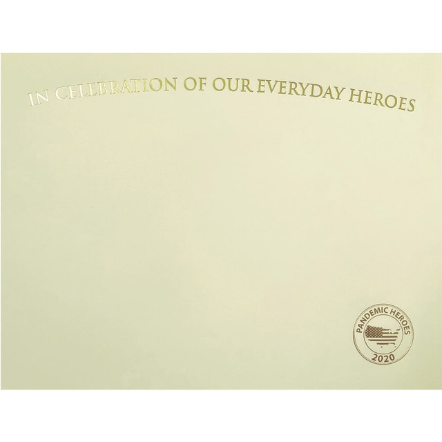 FIRST BASE, INC FST83730 St. James Premium-Weight Certificates - 65 lb Basis Weight - "Everyday Heroes" - 8.5in Width x 11in Length - Inkjet, Laser Compatible - Ivory, Gold Foil - 25 / Pack - TAA Compliant FIRST BASE, INC FST83730 St. James Premium-Weight Certificates - 65 lb Basis Weight - "Everyday Heroes" - 8.5in Width x 11in Length - Inkjet, Laser Compatible - Ivory, Gold Foil - 25 / Pack - TAA Compliant