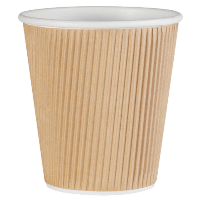 GENUINE JOE 11256 Ripple Hot Cups, 10 Oz, Brown, Pack Of 25 GENUINE JOE 11256 Ripple Hot Cups, 10 Oz, Brown, Pack Of 25