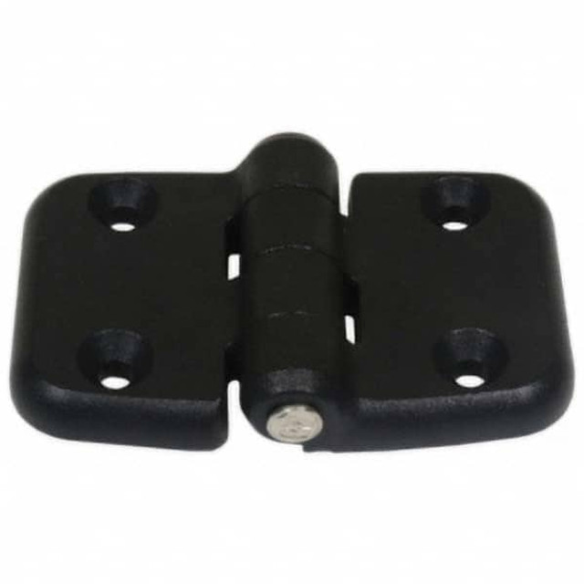 Guden PLAS011BLACK Broad Surfaces Hinge: 3.18" Wide, 0.299" Thick, 4 Mounting Holes