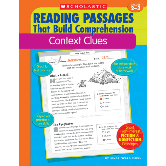 SCHOLASTIC INC 9780439554268 Scholastic Comprehension - Context Clues - Grades 2-3