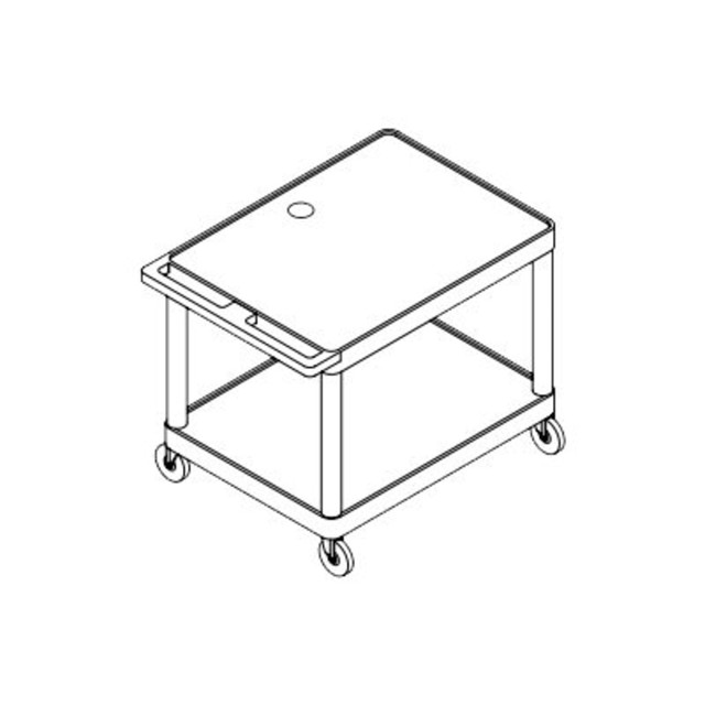 DA-LITE SCREEN CO., INC. 4700 Da-Lite PIXMate PL Series PL9-27R - Cart - for TV and monitor - PVC, high-density polyethylene - black - screen size: up to 25in DA-LITE SCREEN CO., INC. 4700 Da-Lite PIXMate PL Series PL9-27R - Cart - for TV and monitor - PVC, high-density polyethylene - black - screen size: up to 25in