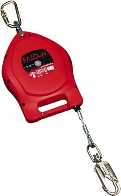 Miller MFS-OGC1-02/50F Self-Retracting Lifeline:  310 lb Capacity,  50.00' Lifeline,  Carabiner & Snap Hook